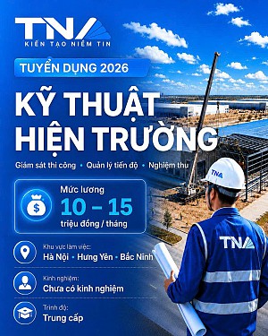 Tuyển dụng Kỹ thuật Hiện Trường (10-15tr/tháng)